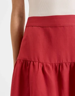 HAMILTON LINEN MIDI SKIRT