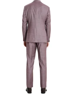 Hamilton Slim Fit Suit Burgundy