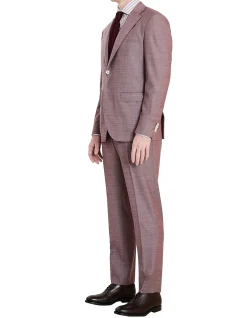 Hamilton Slim Fit Suit Burgundy
