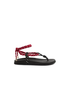 HAMPA Rope Strap Flat Sandals