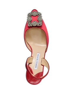 HANGISLI SATIN SLING BACK PUMP 70