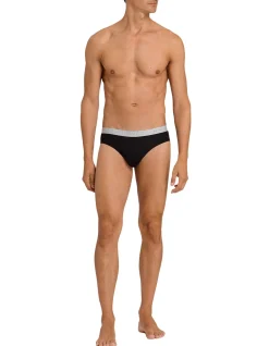 HANRO 2 PACK BLACK BRIEF