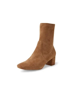 Hartful Stretch Microsuede Block Heel Boots