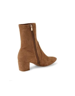 Hartful Stretch Microsuede Block Heel Boots