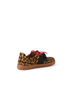 Harvey Leopard Lace Up Casual Sneakers