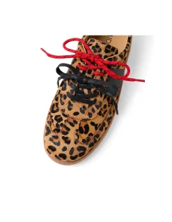 Harvey Leopard Lace Up Casual Sneakers