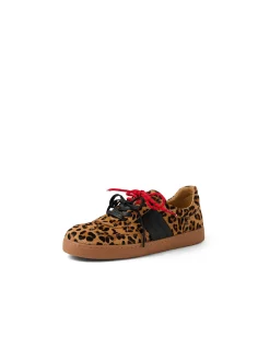 Harvey Leopard Lace Up Casual Sneakers