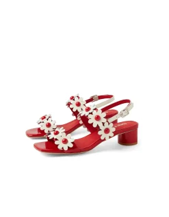 HATSYL DJ RED WHITE PATENT LEATHER