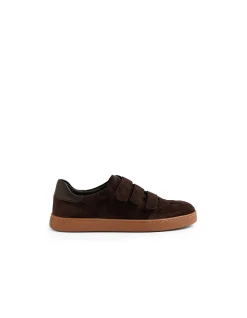 HAYEA Triple Strap Suede Trainers