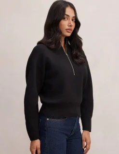 HAYLEY QUARTER ZIP SWEATER