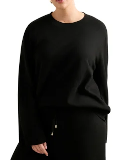 HAZEL CURVE KNITTED LOUNGE SWEATER