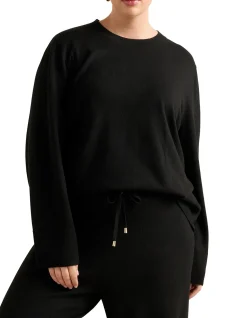 HAZEL CURVE KNITTED LOUNGE SWEATER