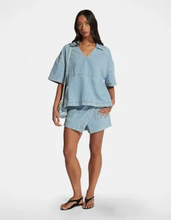 HAZEL OVERSIZED DENIM SHIRT