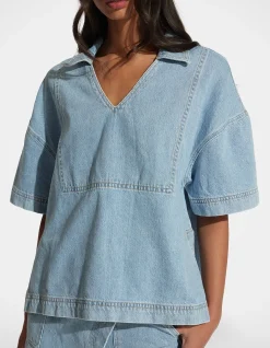 HAZEL OVERSIZED DENIM SHIRT