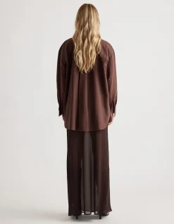 HEATHER OXFORD OVERSIZED SHIRT