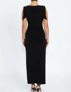 HEBE BLACK JERSEY GOWN