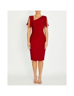 HEBE RED JERSEY DRESS
