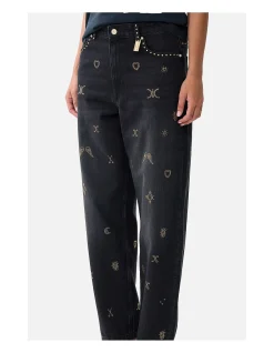 Heirloom Empire Embellished Girlfriend Jean