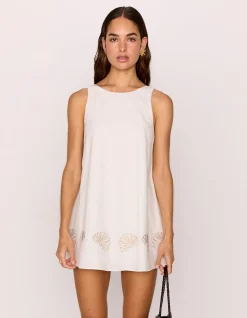 HERA EMRBOIDERED MINI DRESS