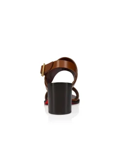 HER IN ROMA 70 LEATHER ROMANTICO CUOIO SANDAL