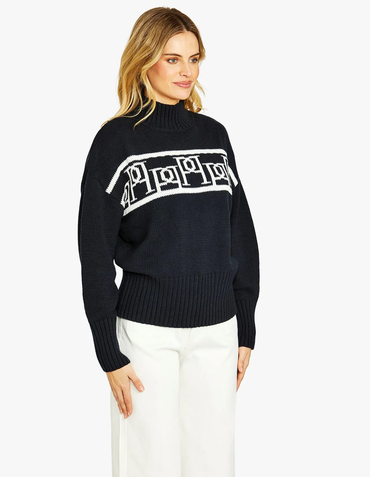 Heritage Mock Neck Cotton Knit Pullover