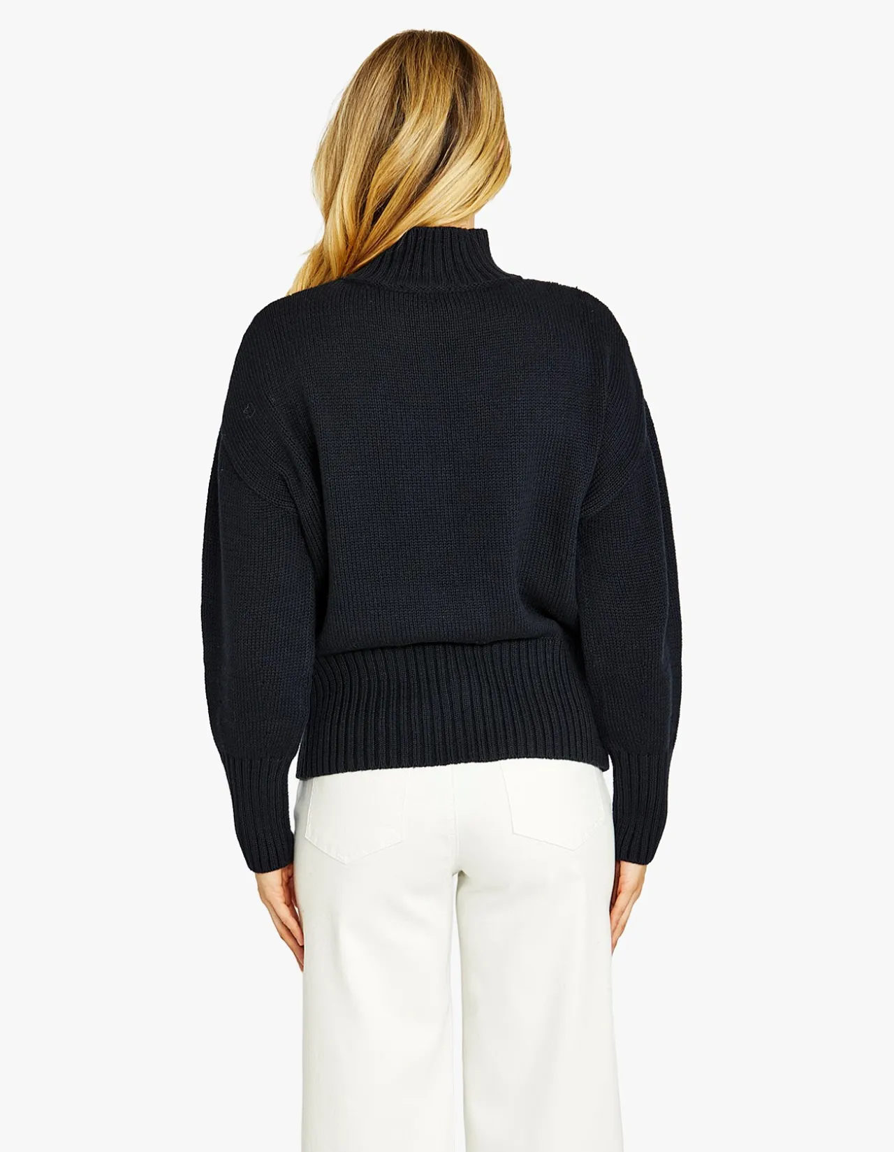 Heritage Mock Neck Cotton Knit Pullover