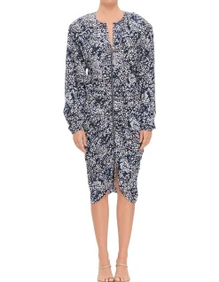 HERMINA PRINTED STRETCH DRESS