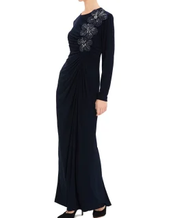 HIGH NECK LS GOWN