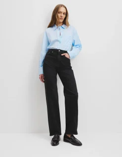 High Rise Comfort Stretch Straight Jean