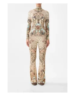 HIGH WAISTED FLARED TROUSER