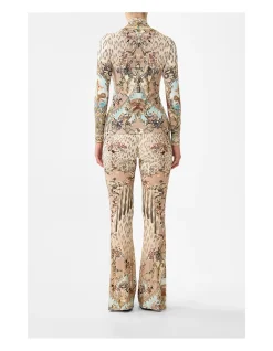 HIGH WAISTED FLARED TROUSER