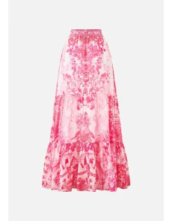 HIGH WAISTED TIERED SKIRT