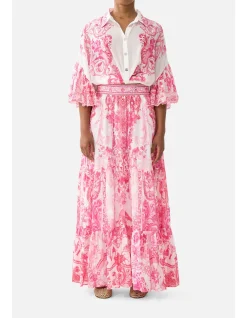 HIGH WAISTED TIERED SKIRT