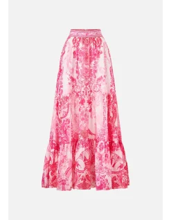 HIGH WAISTED TIERED SKIRT