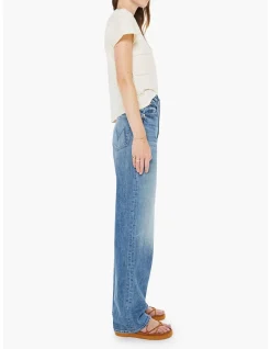 High Waisted Tunnel Vision Sneak Wide Leg Jean