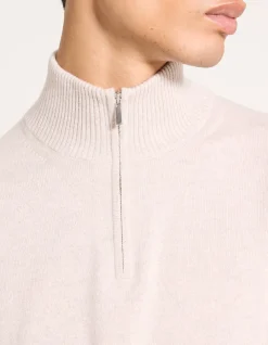 Hilles Quarter-Zip Sweater in Cashmere