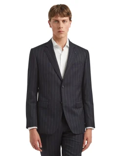 HOCKNEY TEXTURED PINSTRIPE SUIT JACKET