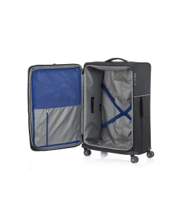73HR 78cm Expandable Large Suitcase Black