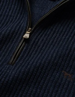 HUKA LODGE KNIT - NAVY MARLE