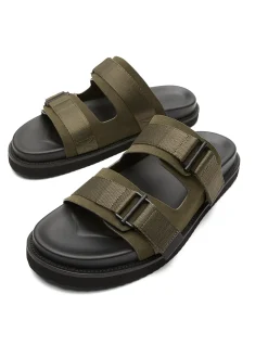 HUNTER LEATHER SLIDE
