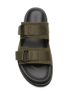 HUNTER LEATHER SLIDE