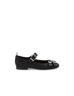 Ideal Triple Buckle Mary Jane Flats