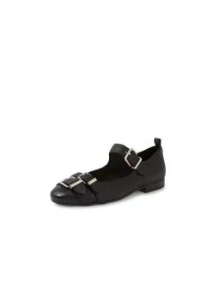 Ideal Triple Buckle Mary Jane Flats