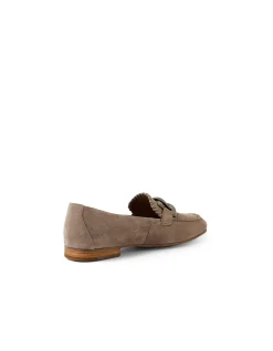 Idyllic Linked Hardware Suede Loafers