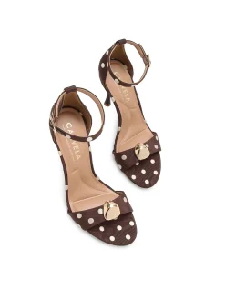 Incanto Polka Leather Heeled Sandal