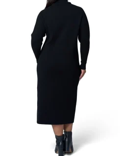 INDIGO TONIC-CLEA KNIT MIDI DRESS
