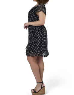 INDIGO TONIC-KIRA FRILL MINI DRESS