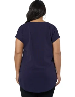 INDIGO TONIC-LAUREN LONGLINE TEE
