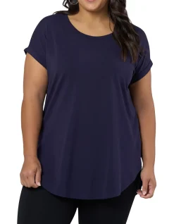 INDIGO TONIC-LAUREN LONGLINE TEE