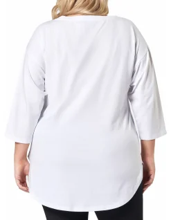 INDIGO TONIC - LUNA 3/4 SLEEVE TEE